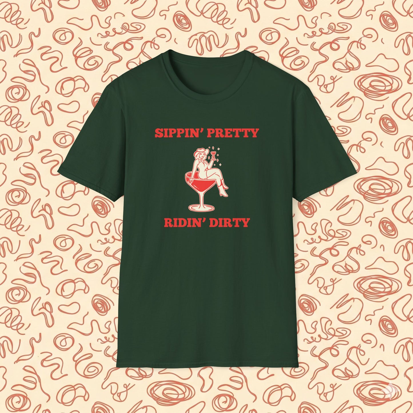 Sippin' Pretty Ridin' Dirty T-Shirt