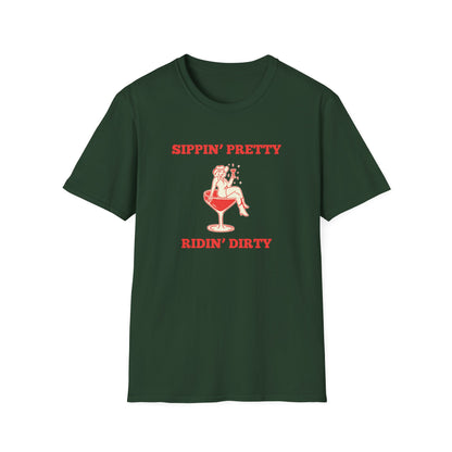 Sippin' Pretty Ridin' Dirty T-Shirt