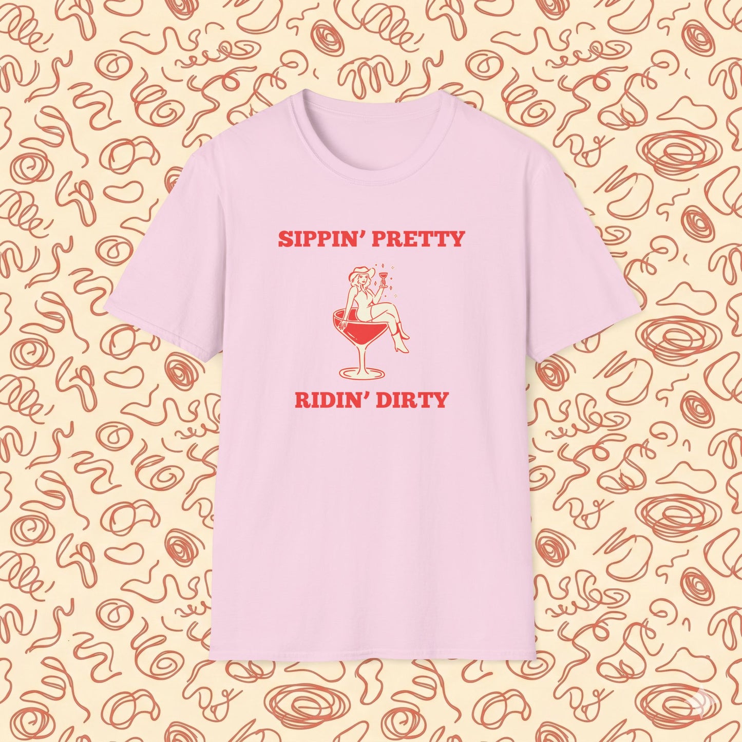 Sippin' Pretty Ridin' Dirty T-Shirt